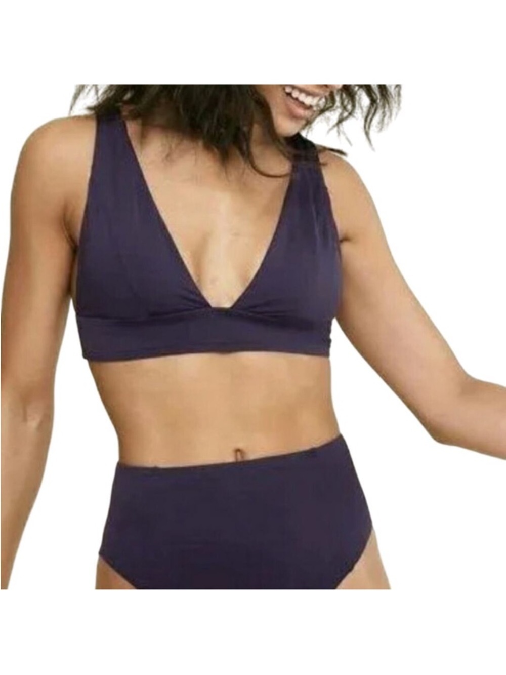 Andie Swim The Belize Top Navy Size Medium
